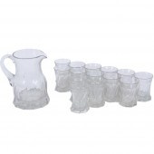 EAPG DRINKWARE SET OF 14 COLOR