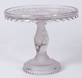 EAPG Pedestal Glass Cake Stand