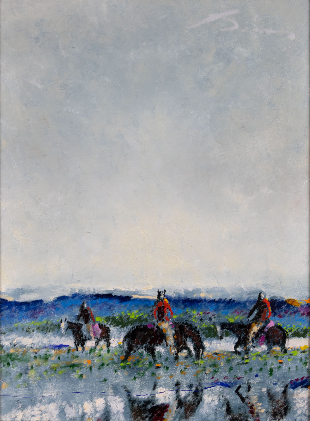 EARL BISS (1947-1998), THREE RIDERS