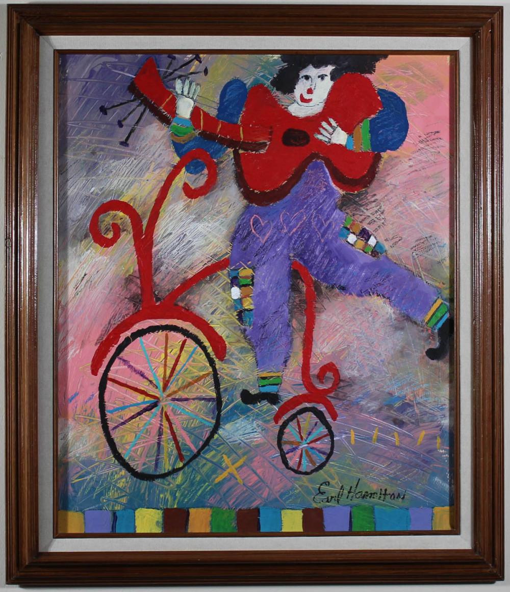 EARL HAMILTON ACRYLIC ON CANVASEARL