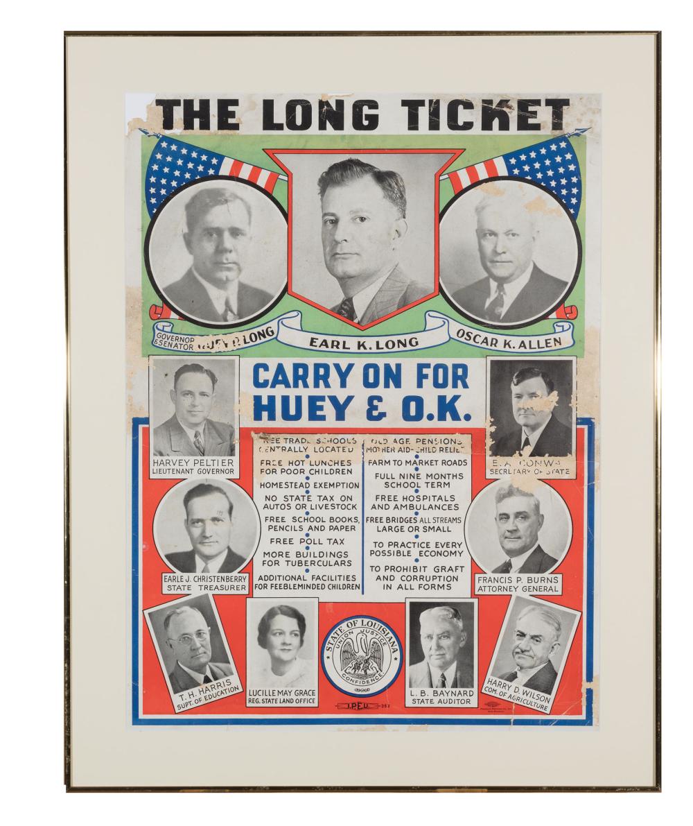 EARL K. LONG CAMPAIGN POSTEREarl K.