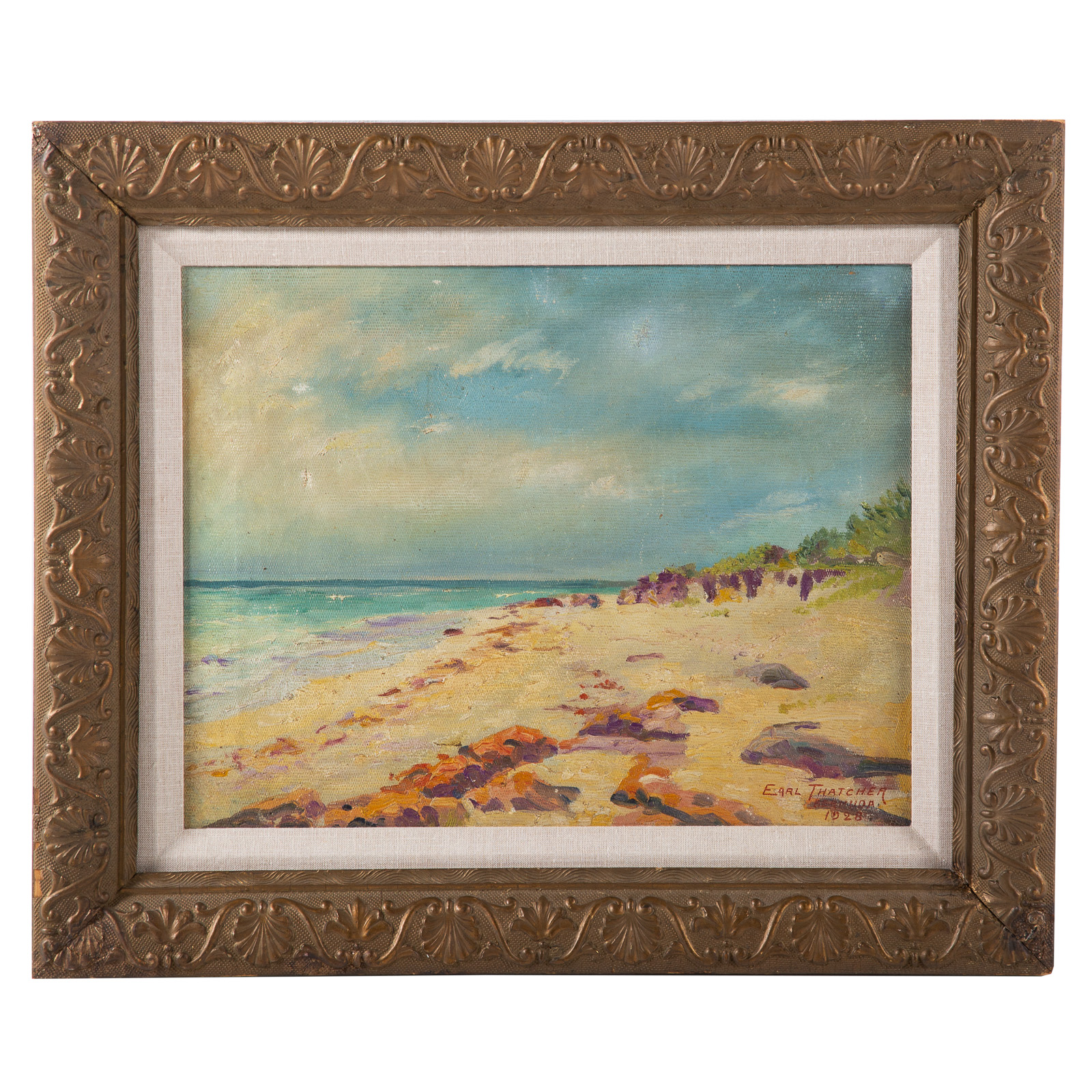 EARL THATCHER. "ELBA BEACH