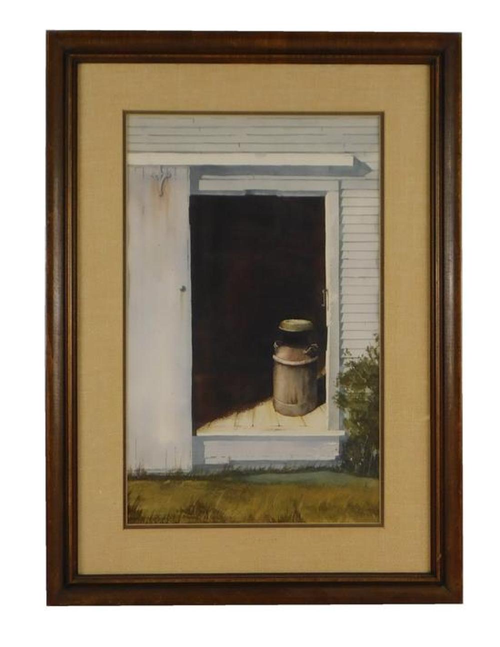 EARLE MITCHELL, 20TH C. WATERCOLOR,