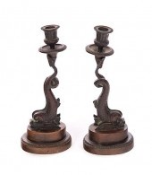 EARLY 1800'S BRONZE DOLPHIN CA
