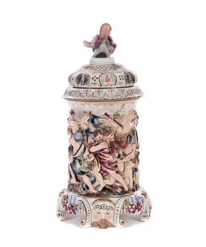 EARLY 1800'S FIGURAL CAPODIMONTE