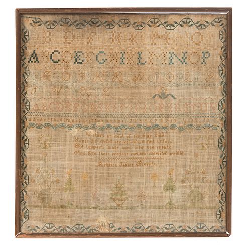 EARLY 1800'S NEEDLE POINT