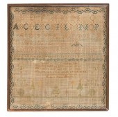 EARLY 1800'S NEEDLE POINT SAMP