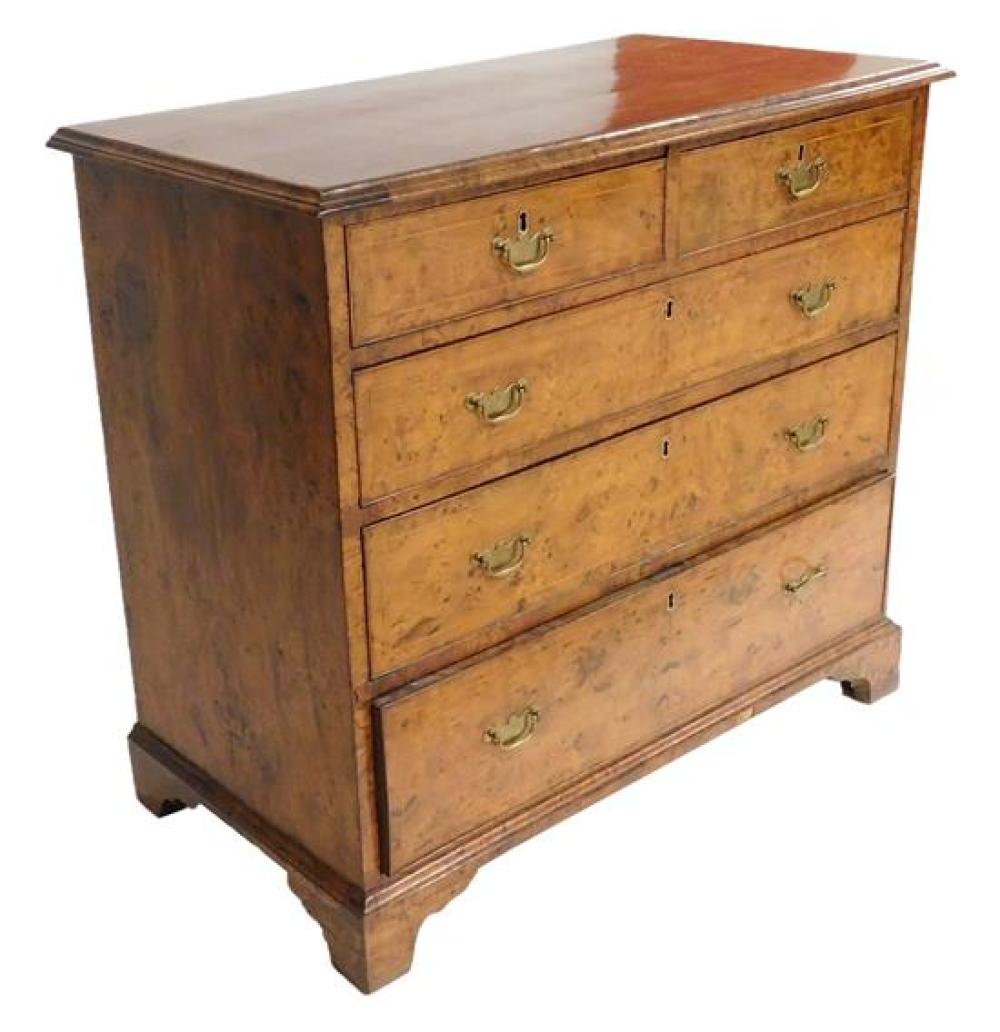 EARLY 18TH C. ENGLISH CHEST OF