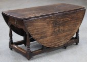 EARLY 18TH C. ENGLISH OAK OVAL