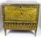 EARLY 18TH C PINE GRAIN PAINTE