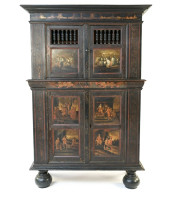 EARLY 18TH C. POLYCHROME PAINT