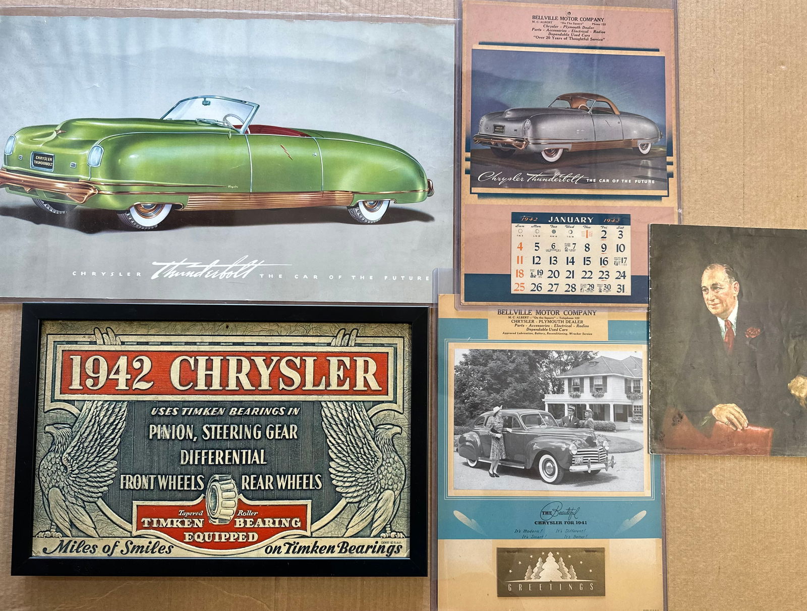 EARLY 1940’S CHRYSLER ITEMS - DIE