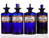 EARLY 19C. APOTHECARY JARS W/