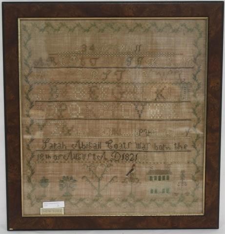 EARLY 19TH C. AMERICAN NEEDLEWORK