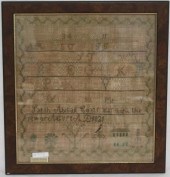 EARLY 19TH C. AMERICAN NEEDLEW