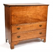 EARLY 19TH C. CURLY MAPLE BLAN