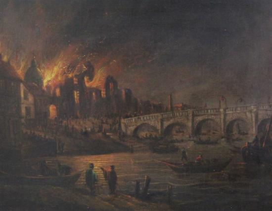 Early 19th C. English School oil on