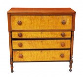 EARLY 19TH C. FEDERAL CHEST OF