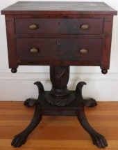 EARLY 19TH C FEDERAL WORK TABL