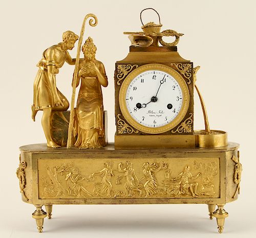 EARLY 19TH C. FRENCH GILT BRONZE