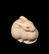 EARLY 19TH C. JAPANESE IVORY N