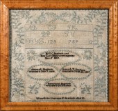 EARLY 19TH C. NEEDLEWORK SAMPL