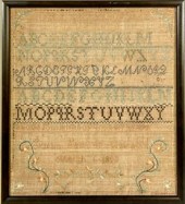 Early 19th C. needlework sampl