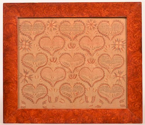 EARLY 19TH C. PA HAND DRAWN &