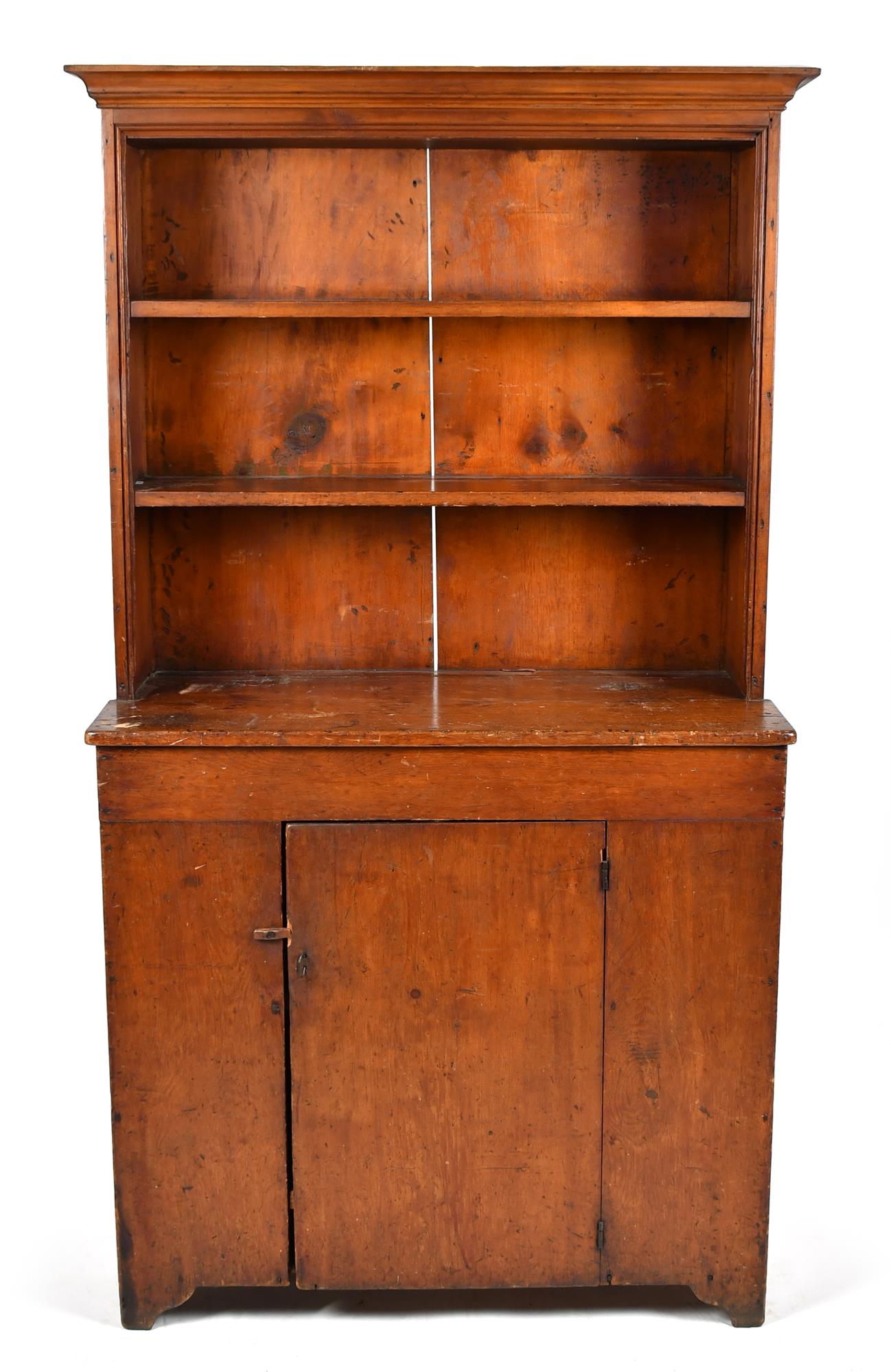 EARLY 19TH C. PINE STEP BACK