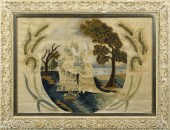 EARLY 19TH C. SILK MOURNING SC