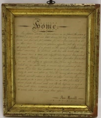 EARLY 19TH C VERSE TITLED VERSE