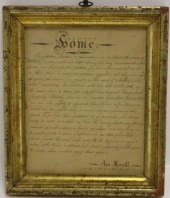 EARLY 19TH C VERSE TITLED VERS
