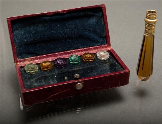 Early 19th century colored glass