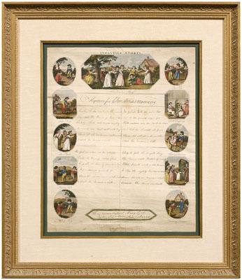 Early 19th century engraving, "Hymn
