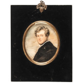 EARLY 19TH CENTURY PAINTED POR
