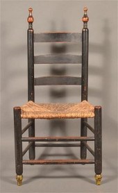 EARLY 19TH RUSH SEAT CHILD'S C