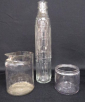 EARLY 20TH C. ADV BOTTLES & JA