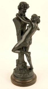 EARLY 20TH C. BRONZE FIGURAL G