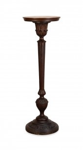 EARLY 20TH C CARVED WOOD FERN