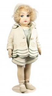 Early 20th c cloth doll, after