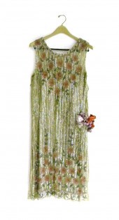 Early 20th C. dress with beade