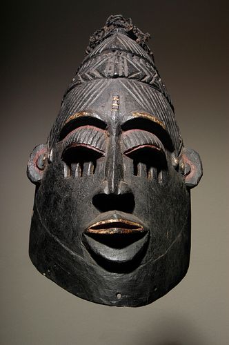 EARLY 20TH C. IGBO OJUKWU HELMET