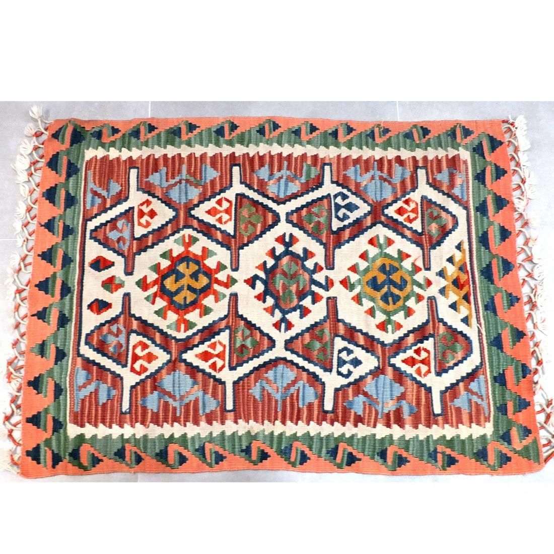 EARLY 20TH C. KILIM BERBER RUGEarly
