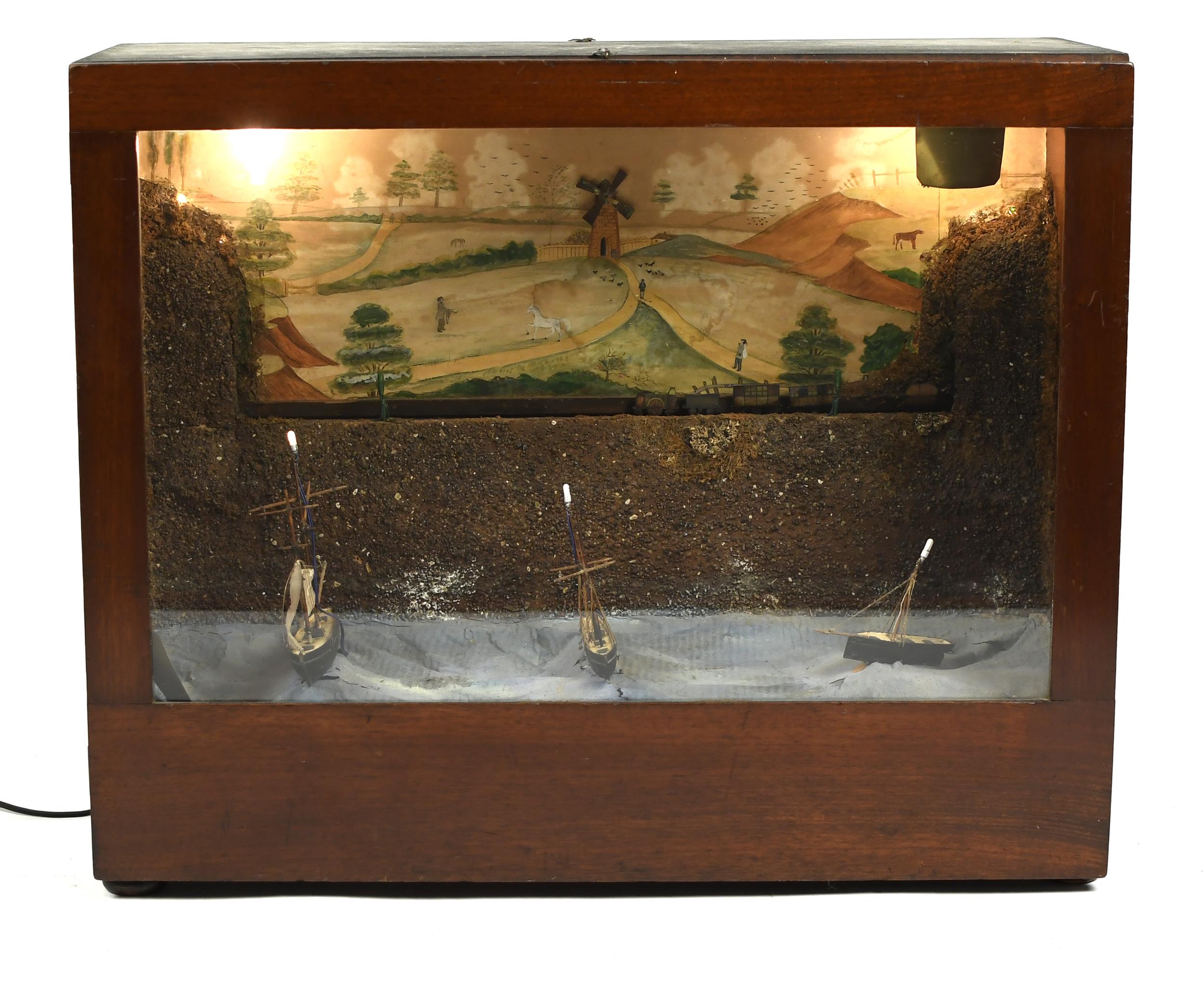 EARLY 20TH C. MECHANICAL DIORAMA,