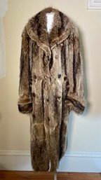 Early 20th C. men’s fur coat with