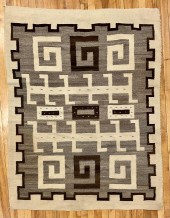 EARLY 20TH C. NAVAJO TWO GRAY