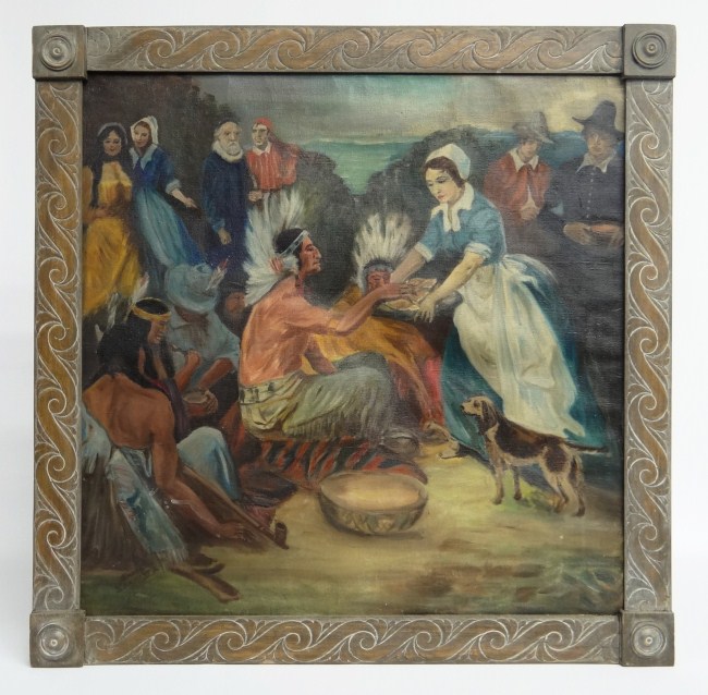 Early 20th c. oil on canvas