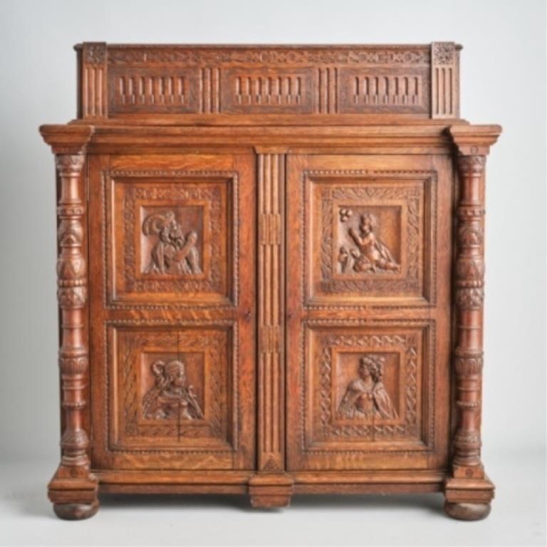 EARLY 20TH C. QUARTER SAWN OAK