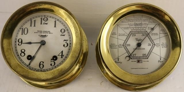 EARLY 20TH C SETH THOMAS BRASS 7