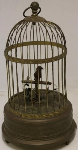 EARLY 20TH C SINGING BIRD IN